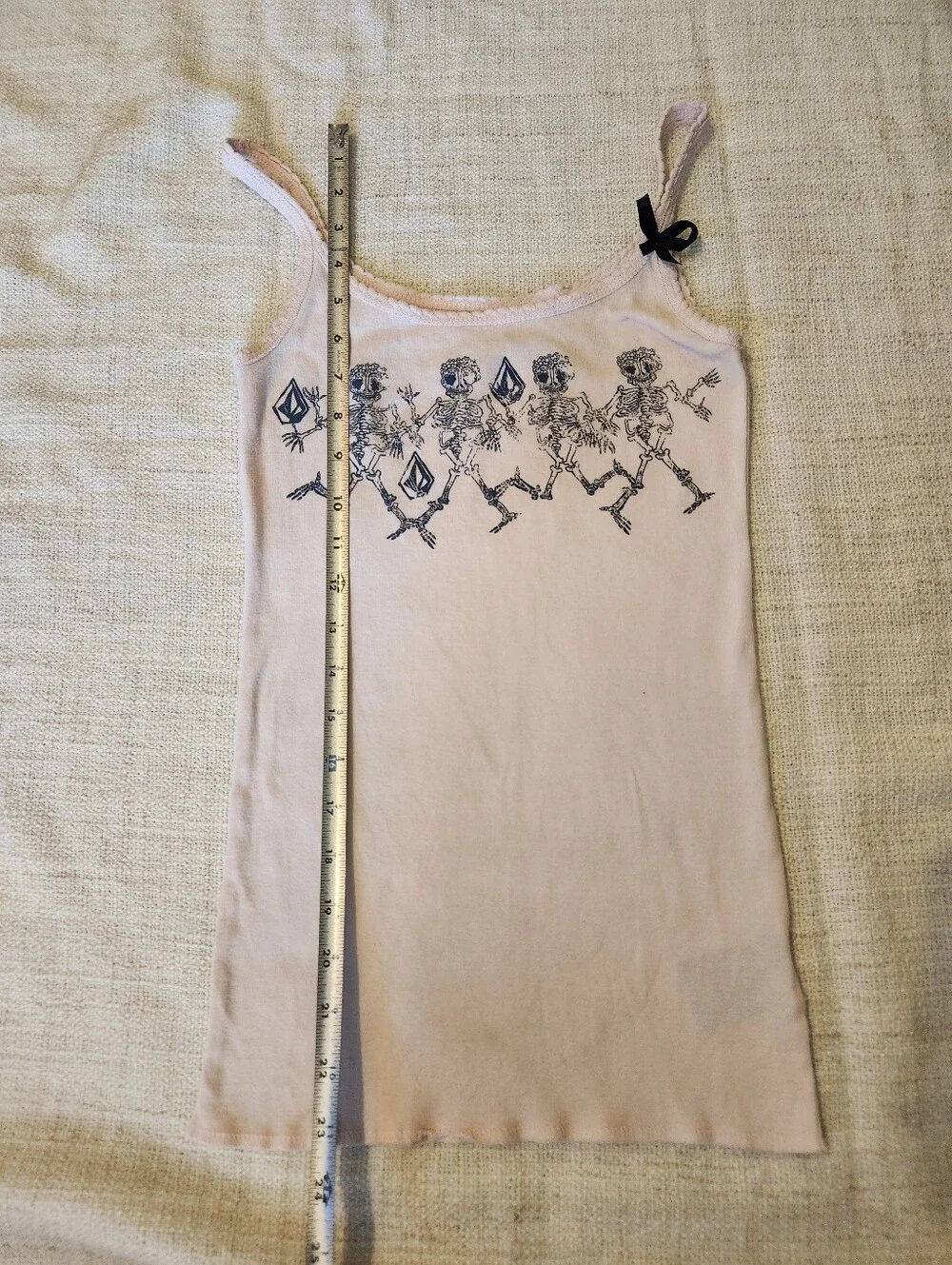 Vintage Volcom Light Pink Graphic Logo Cami - Picture 7 of 8